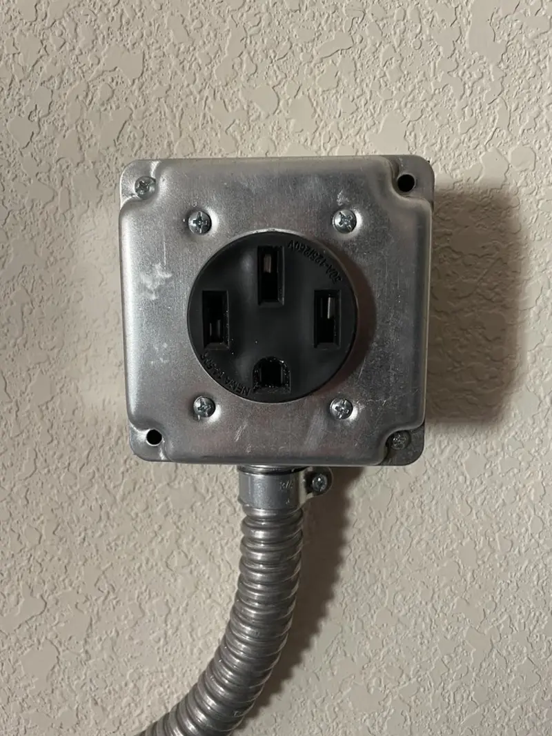 NEMA 14-50 outlet installed for Smart Home Electrical in American Falls